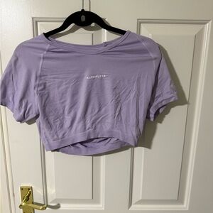2/$25 Alphalete Women's Light Purple Crop Top sz 2X